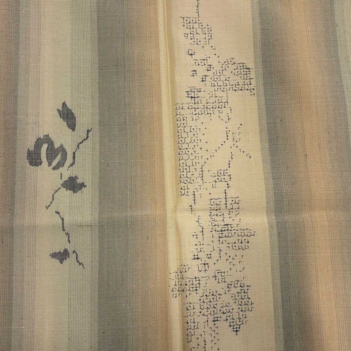 美品】 結城紬 身丈157cm 裄丈64.5cm M 袷 はたおり娘 やまと 証紙