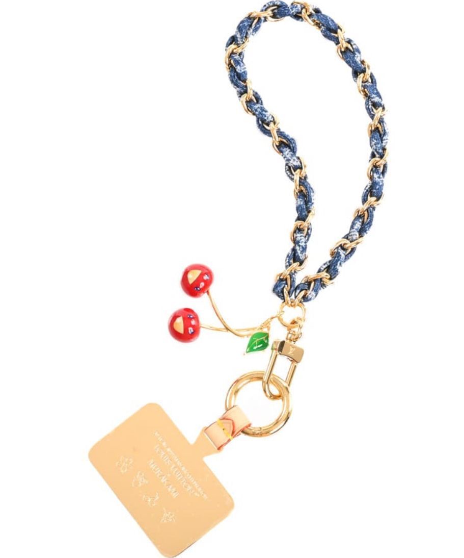 LOUIS VUITTON × 村上隆 TMフォーンチャーム チェリー デニム