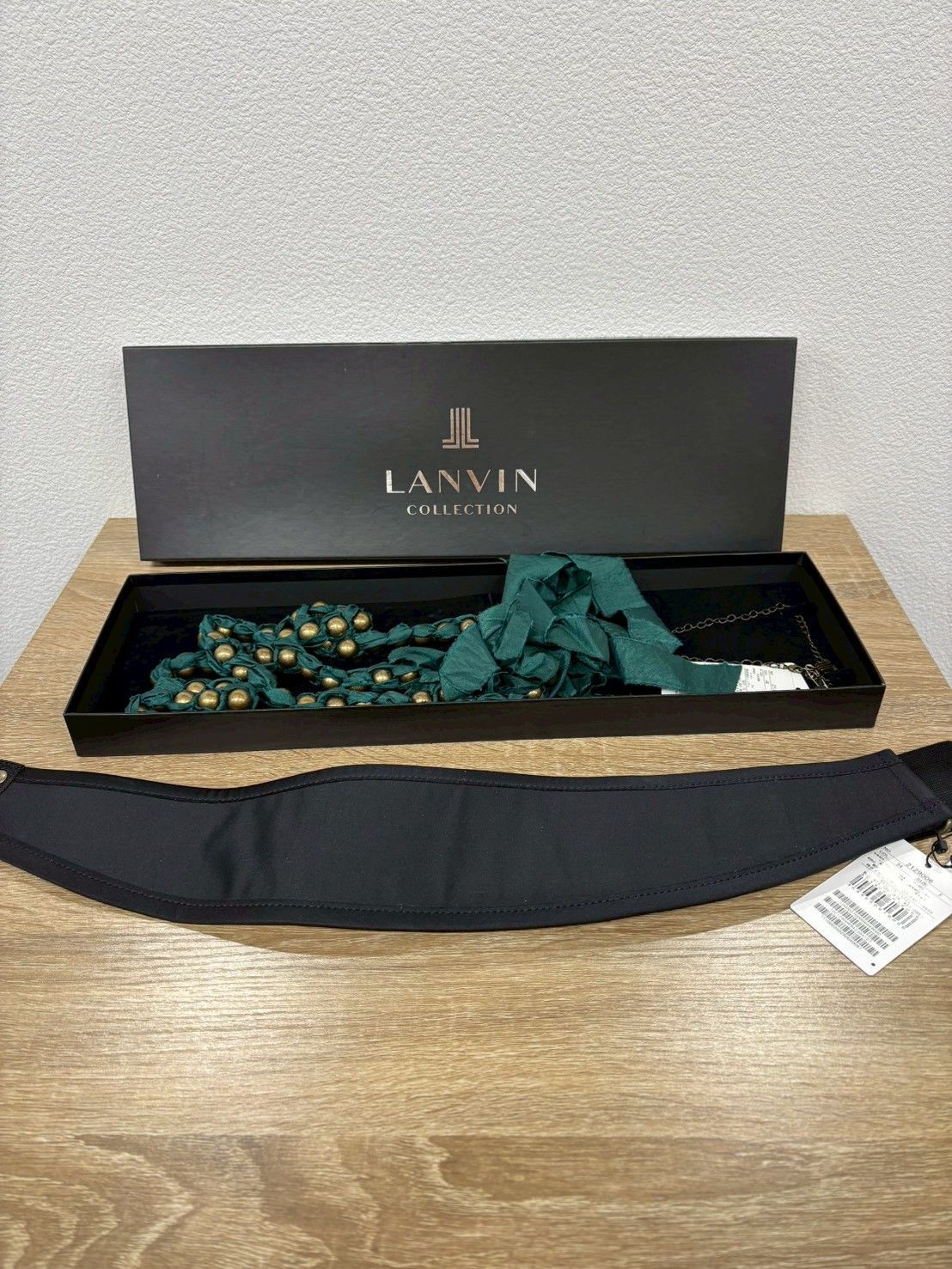 ランバンコレクション LANVIN COLLECTION ネックレス ベルト 新品2点セット