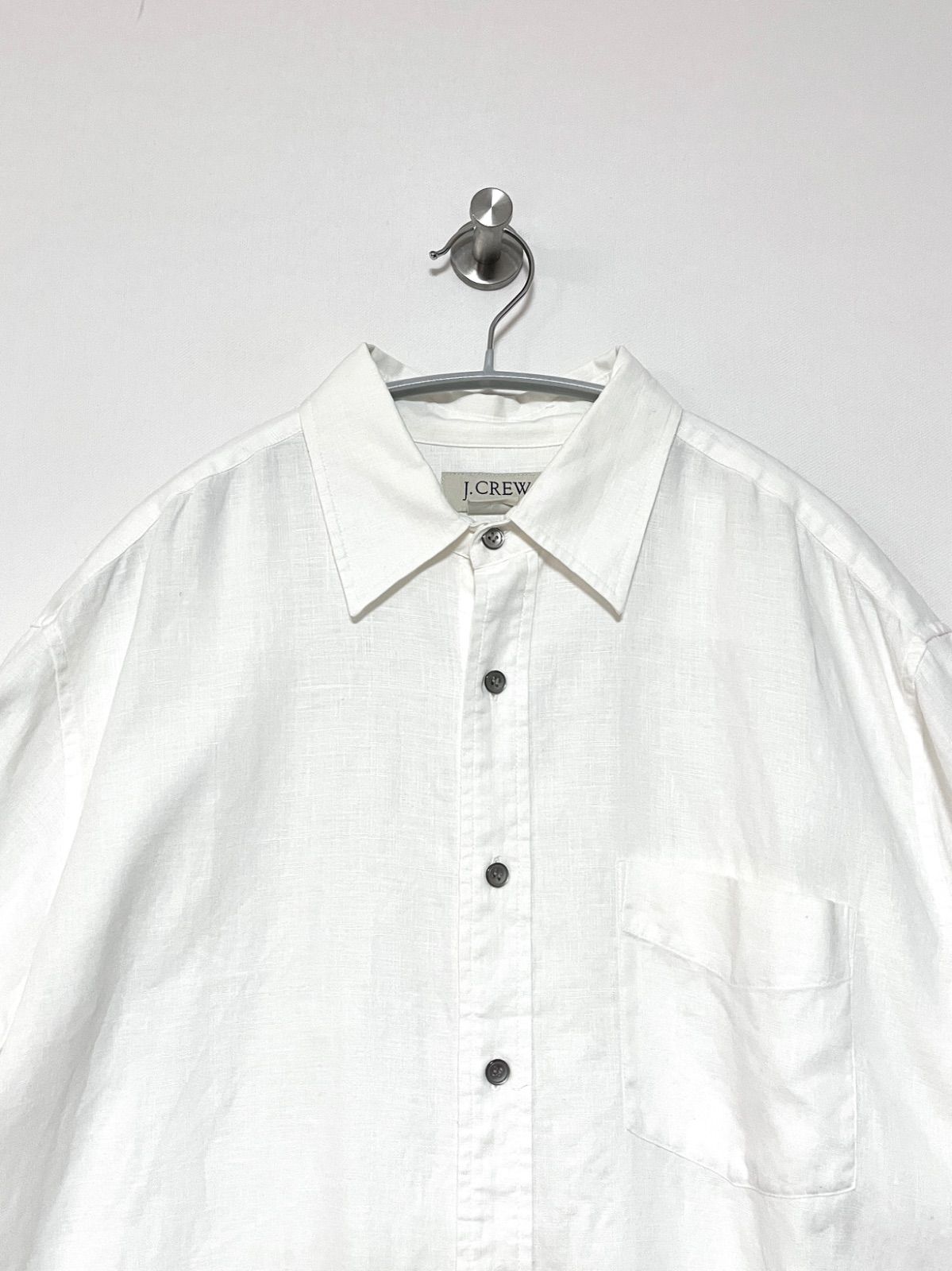 J.CREW】00s S/S リネンシャツ L ジェイクルー JCREW ヴィンテージ