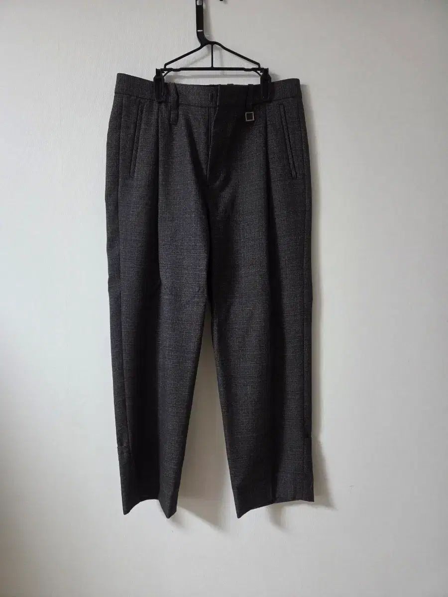 ウーヨンミ 22FW ターンアップ チェック パンツ 48