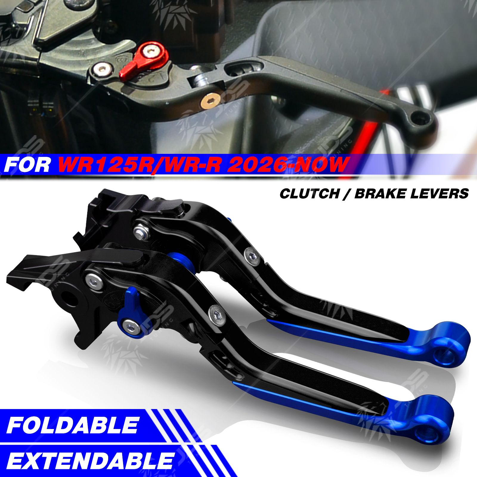 ヤマハ WR125R/WR-R 2026年式以降 クラッチレバー・ブレーキレバーセット 折りたたみ式 6,847円