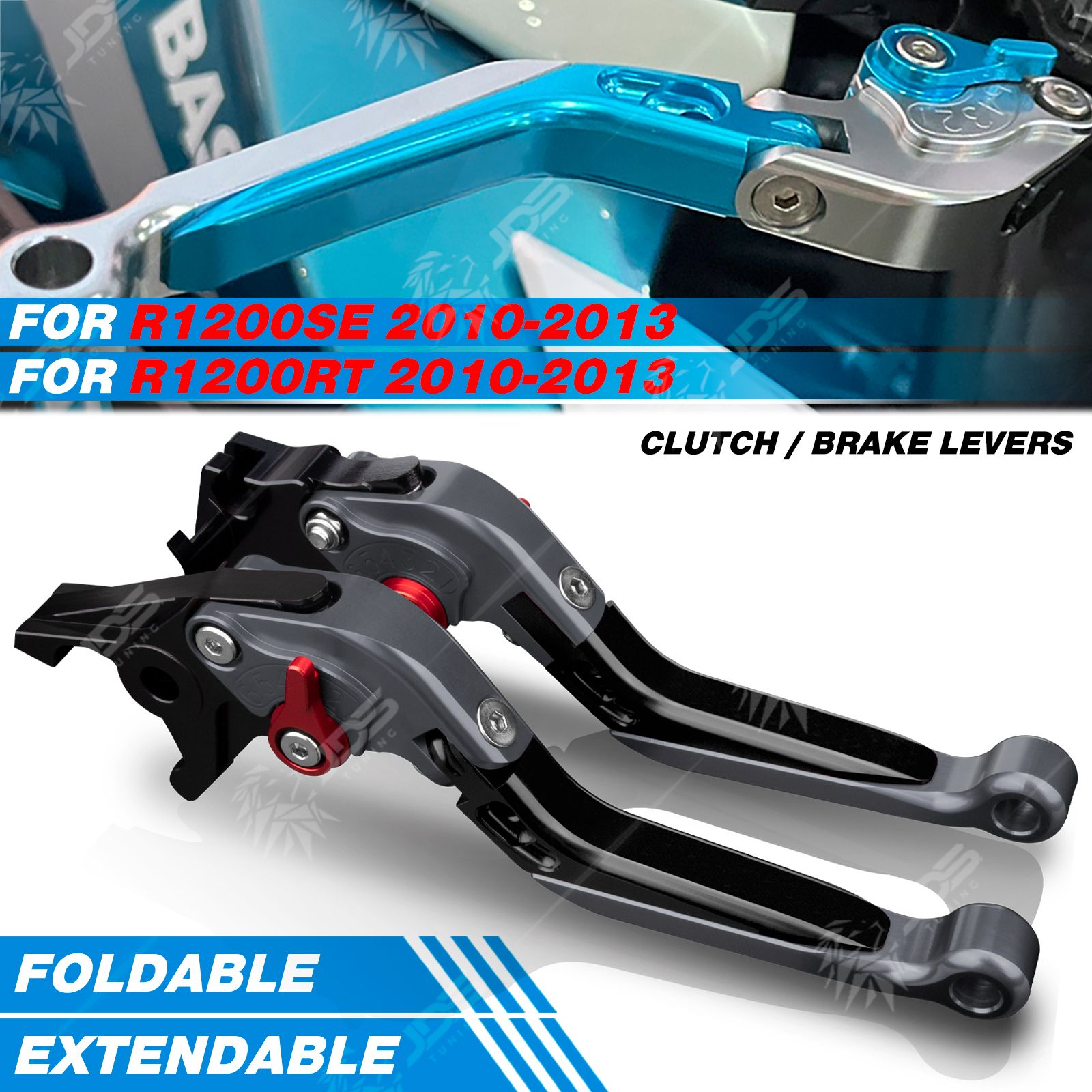 BMW R1200SE/R1200RT 2010-2013 用 折りたたみ式クラッチレバー&ブレーキレバーセット