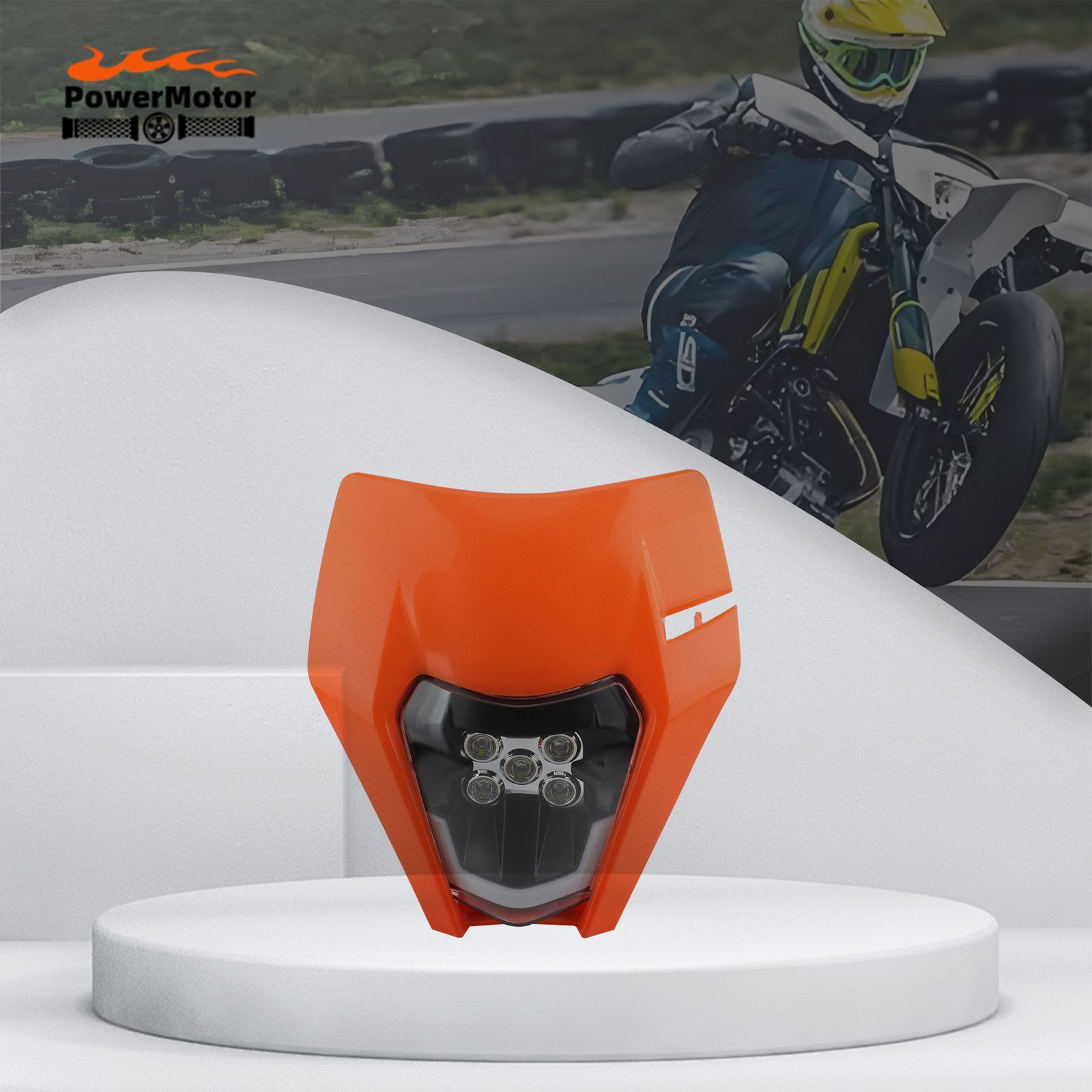 KTM EXC/SX/MX 2016-2023 用 LED ヘッドライトアセンブリ