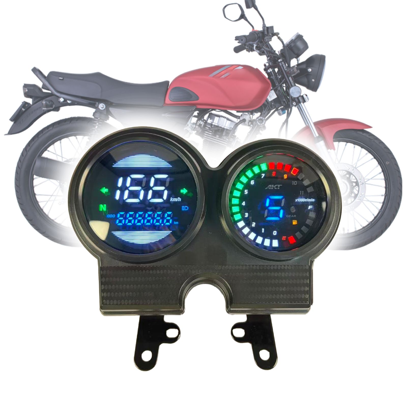 AKT NKD 125/150 用 LED スピードメーター デジタルディスプレイ