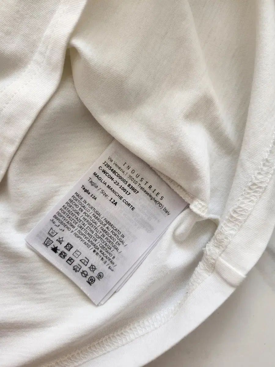 MONCLER モンクレール ロゴ Tシャツ 半袖 白 12A｜詳細画像