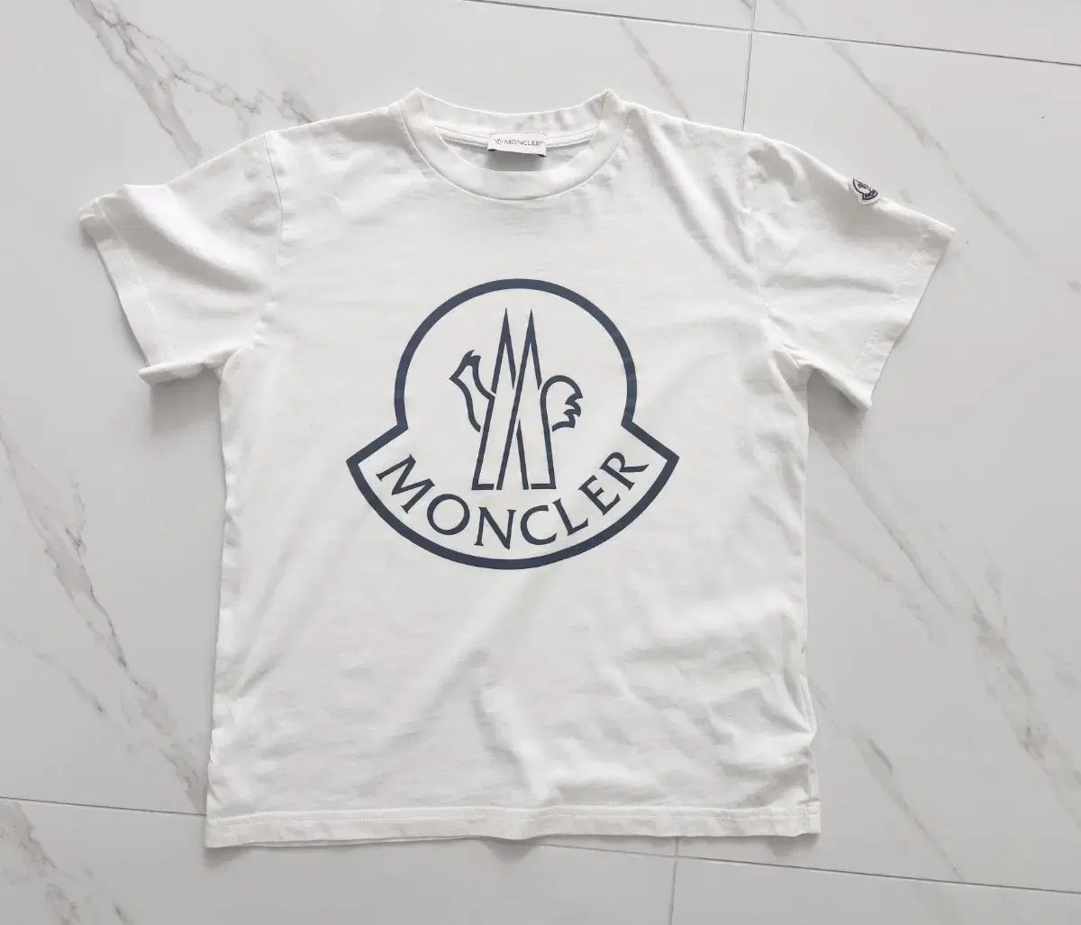 MONCLER モンクレール ロゴ Tシャツ 半袖 白 12A｜詳細画像