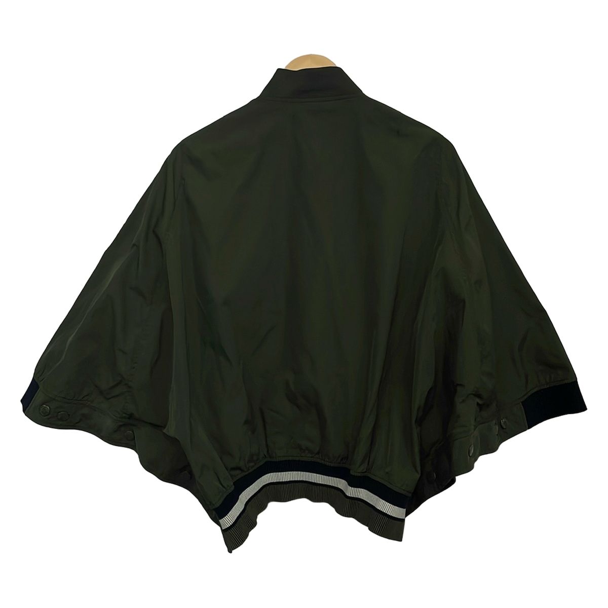 MONCLER(モンクレール) ブルゾン サイズ1 S レディース美品 REBLOCHON C10934515705 57136 カーキ×黒×白 ジップアップ