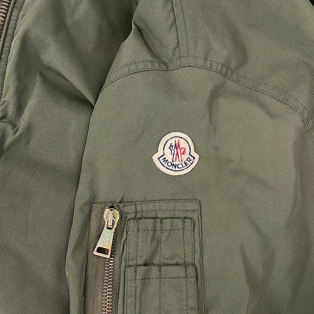 MONCLER(モンクレール) ブルゾン サイズ1 S レディース美品 REBLOCHON C10934515705 57136 カーキ×黒×白 ジップアップ