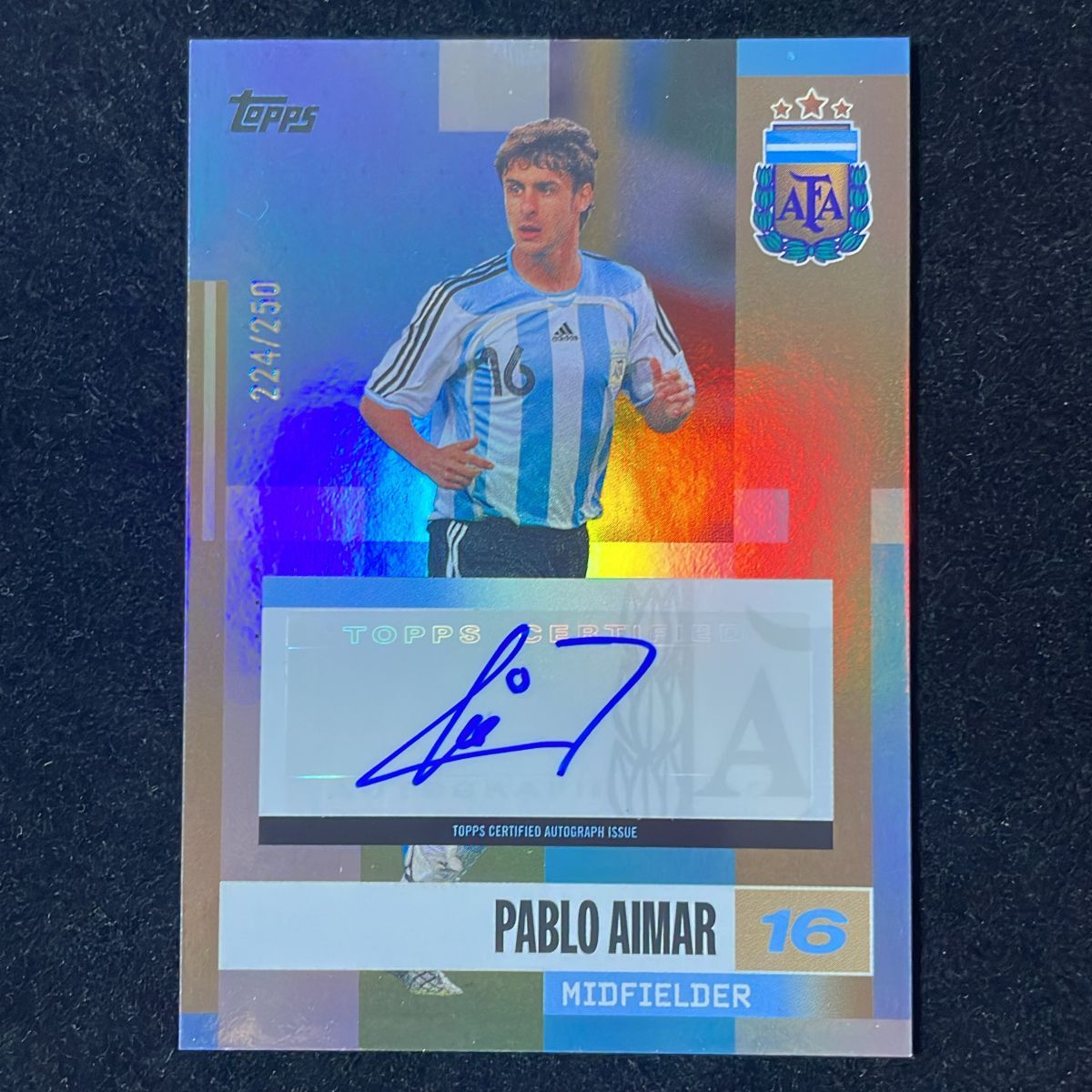 Pablo Aimar パブロ・アイマール Topps Team Set Argentina 2024
