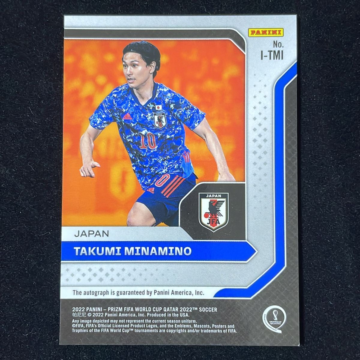 南野拓実 Takumi Minamino Panini Prizm FIFA World Cup Qatar 2022