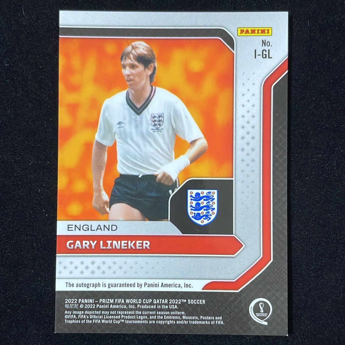 Gary Lineker ゲーリー・リネカー Panini Prizm FIFA World Cup 2022
