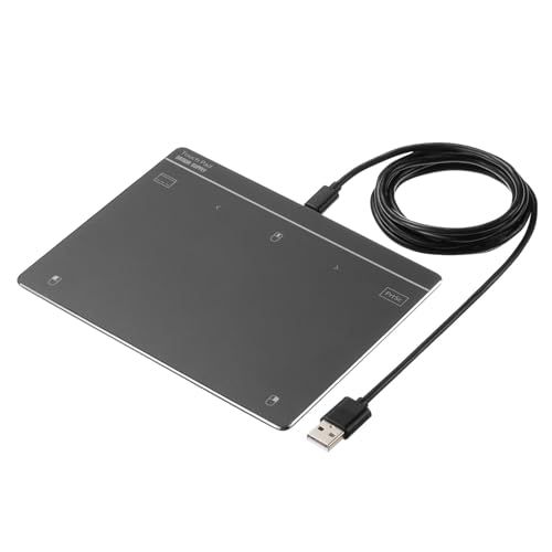 サンワサプライ 有線タッチパッド USB-A接続 大型(7インチ) Windows 11/10対応 振動機能 ガンメタ MA-PY521LGMJu
