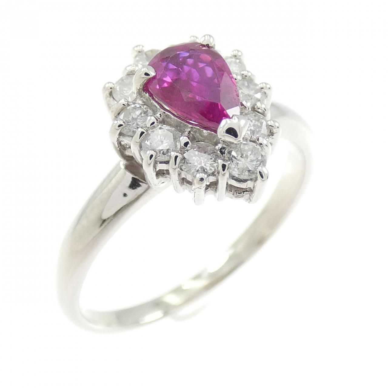 PT900 ルビー リング 0.53CT