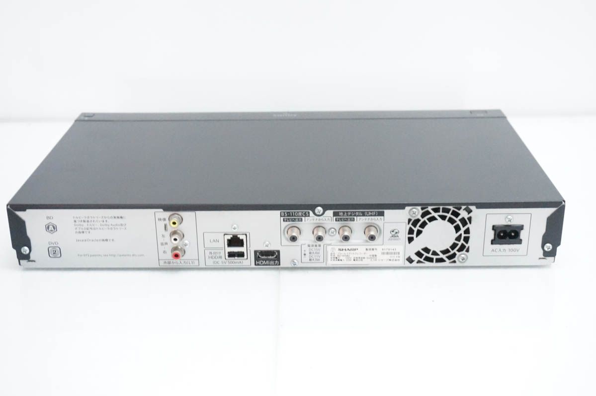 中古】SHARPシャープ ブルーレイディスクレコーダー AQUOSアクオス