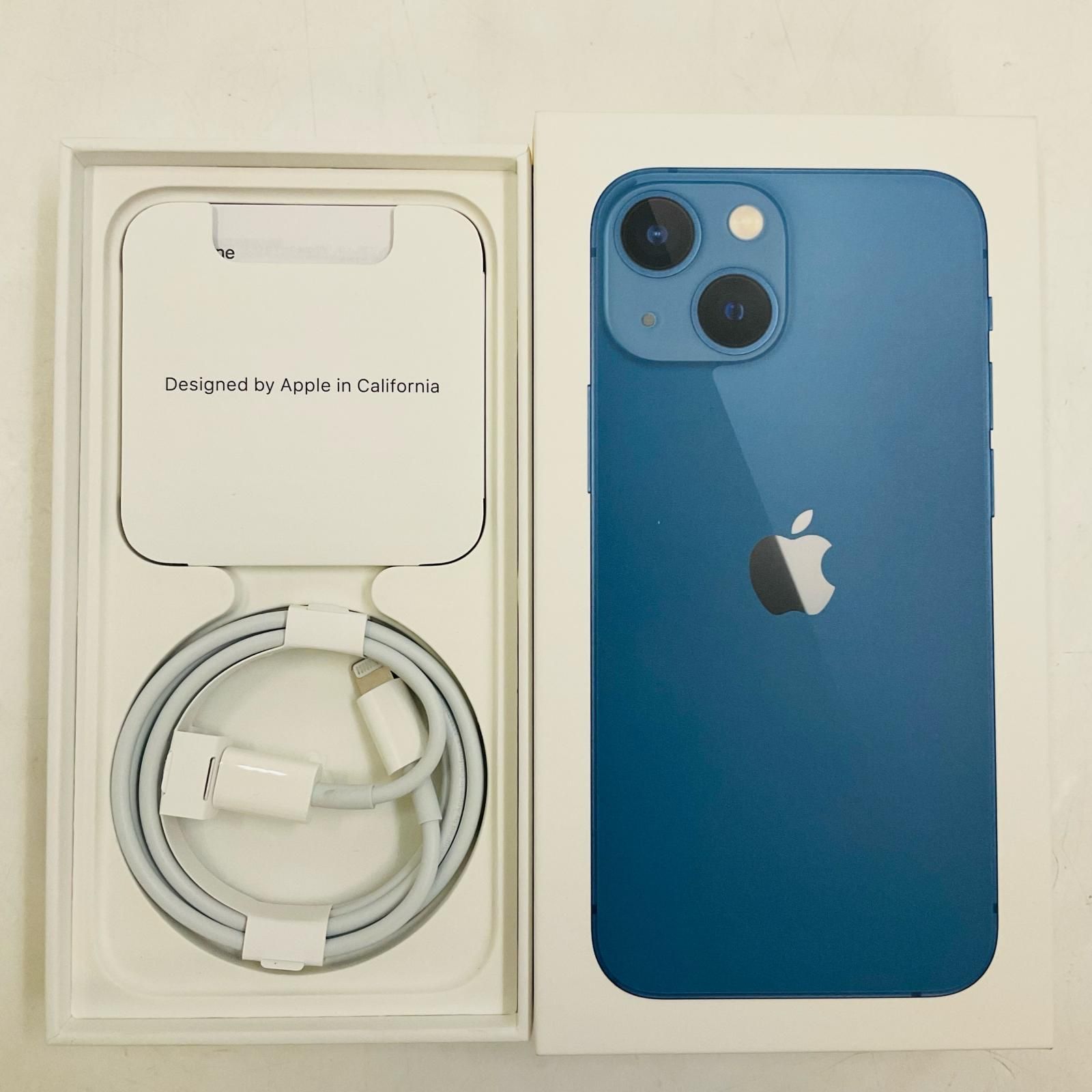 iPhone 13 mini 128GB ブルー SIMフリー 美品 - メルカリ