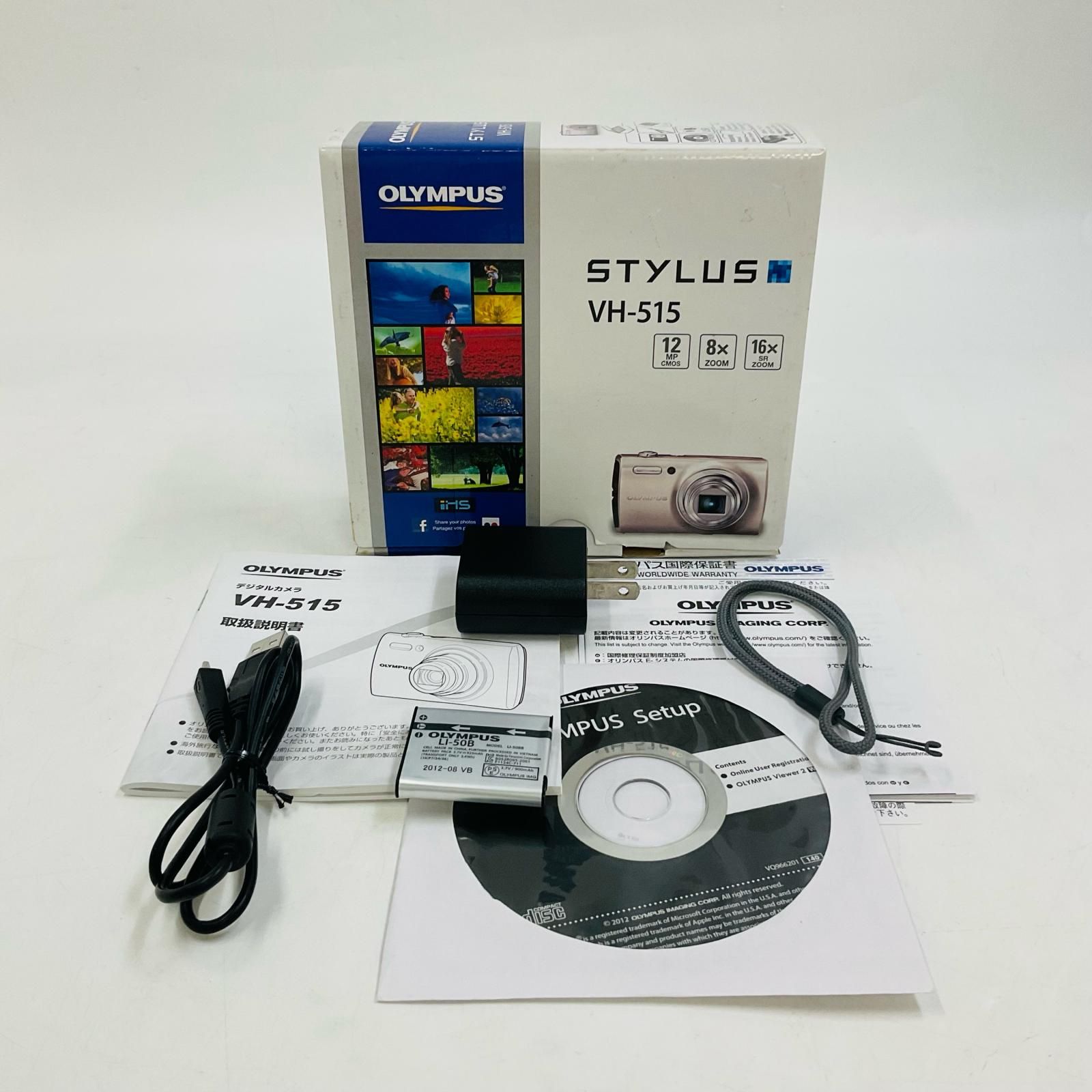 全額返金保証】【最速発送】OLYMPUS コンパクトデジタルカメラ STYLUS