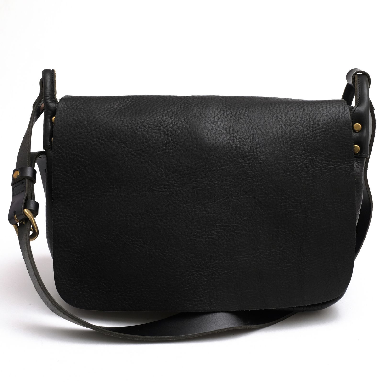 スロウ／SLOW バッグ ショルダーバッグ 鞄 メンズ 男性 男性用 レザー 革 本革 ブラック 黒 300S24C bono flap shoulder bag L ボーノ フラップ式 シボ革 シュリンクレザー メッセンジャーバッグ