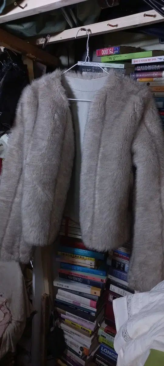 フェイクファー ジャケット ベージュ