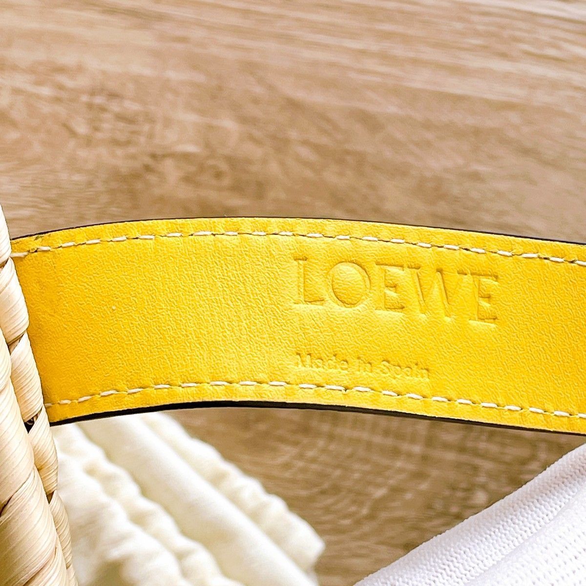 ◇ロエベ◇ LOEWE アナグラム ラフィア ハンドバッグ ストロー