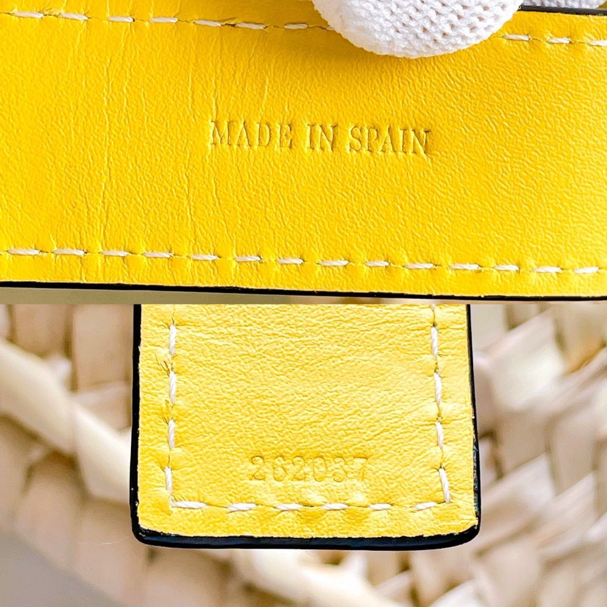 ◇ロエベ◇ LOEWE アナグラム ラフィア ハンドバッグ ストロー
