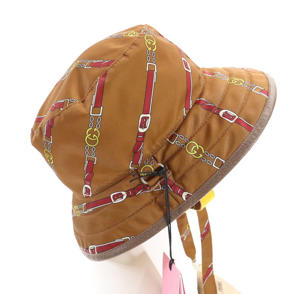 未使用 グッチ ノースフェイス コラボ リバーシブル バケット ハット  ブラウン GUCCI x THE NORTH FACE 帽子 メンズ 未使用 GUCCI グッチ ノースフェイス コラボ リバーシブル バケット