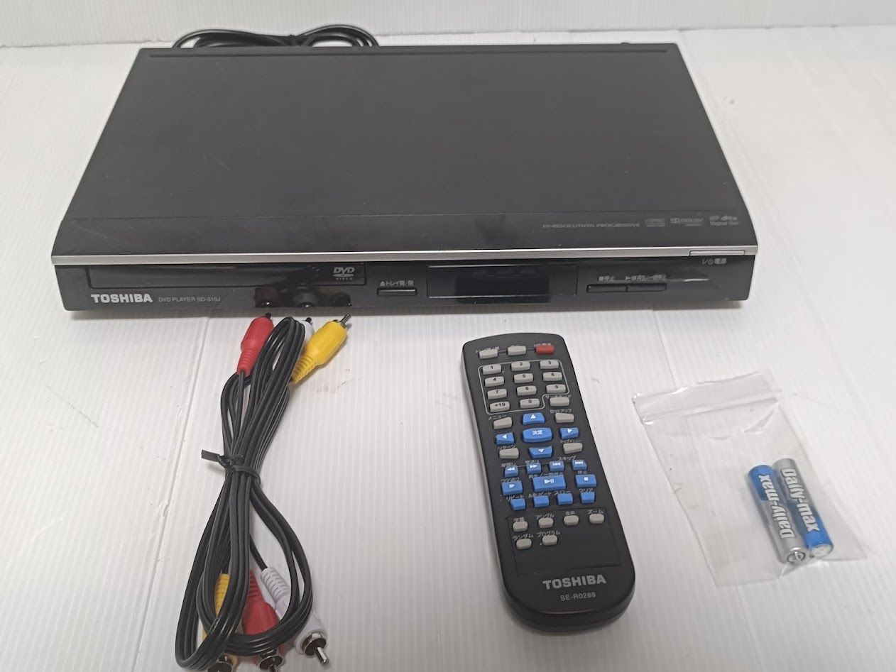 TOSHIBA DVDプレーヤー SD-310J 本体 リモコン付 - メルカリ