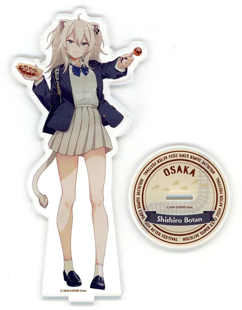 中古】アクリルスタンド・アクリルパネル 獅白ぼたん アクリルスタンド
