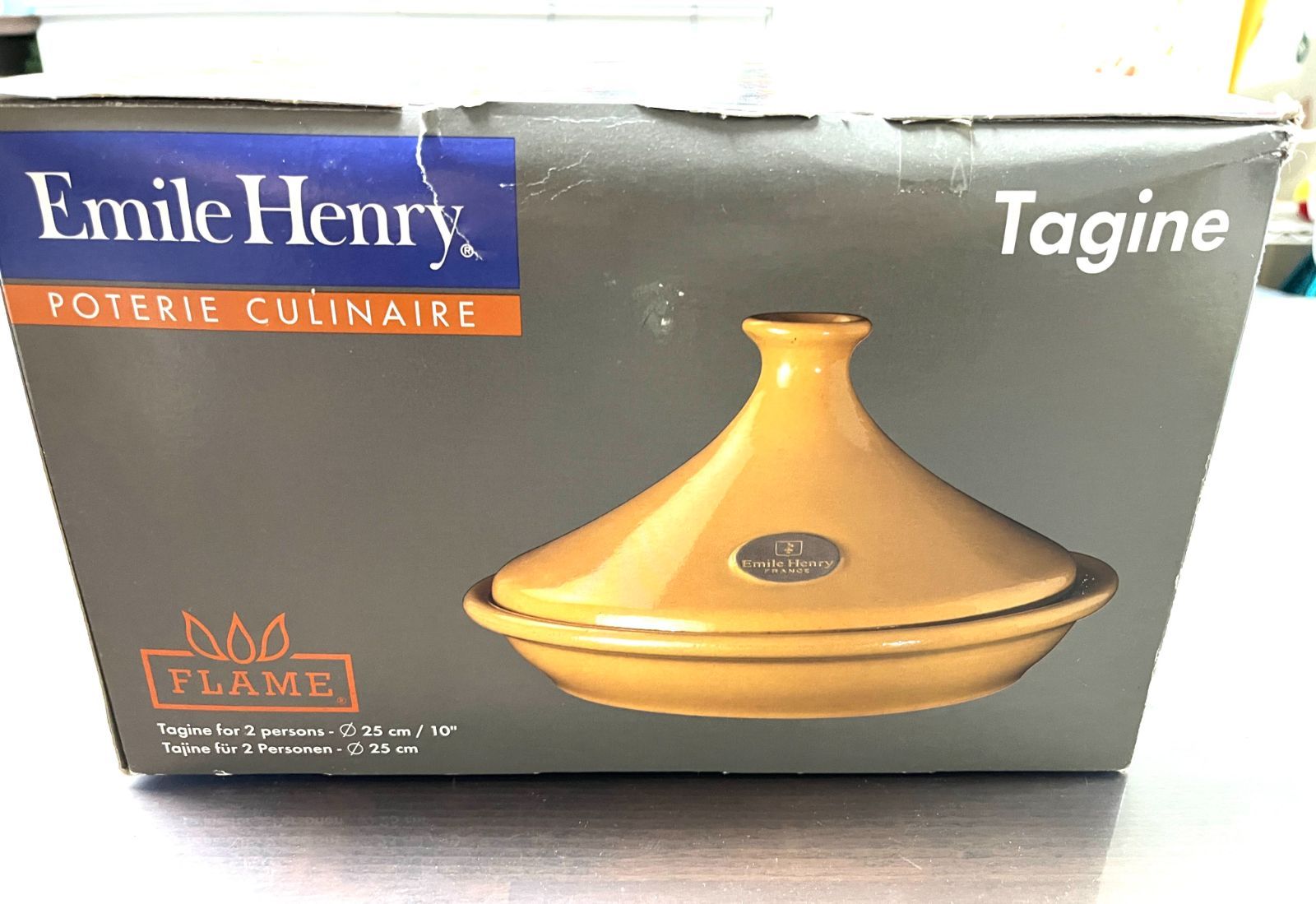 Emile Henry タジン鍋 エミールアンリ 赤25cm - メルカリ