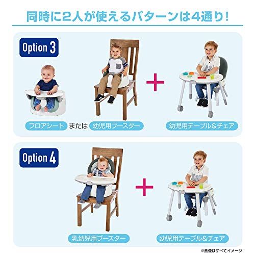 Graco(グレコ) ハイチェア フロアツーテーブル 首すわり~7歳頃まで 7通りの使い方 ベビーチェア ローチェア (オスカー GR) 2090856pms