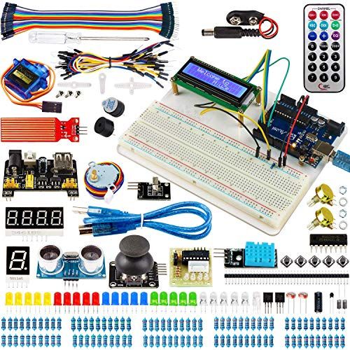 Miuzei 初心者 電子工作 スターターキット Arduinoとの互換性あり R3向け mega2560とR3 nanoと互換性のある(電子日本語マニュアル付き)★ 7c4e814c