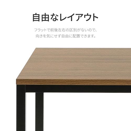 ZINUS Jennifer ワークデスク ダークブラウン 幅120×奥行70×高さ70cm(旧JIS規格) Modern Studio Collection パソコンデスク ダイニングテーブル 在宅 リモート SOHO | 机 組立簡単 工具付き ジヌスJu
