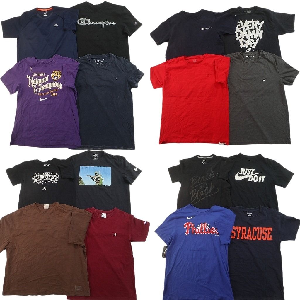 古着卸 まとめ売り ブランドMIX Tシャツ 16枚セット ( メンズ M ) NIKE ノーティカ チャンピオン アメリカンイーグル 中古 古着 NF6760 13,020円