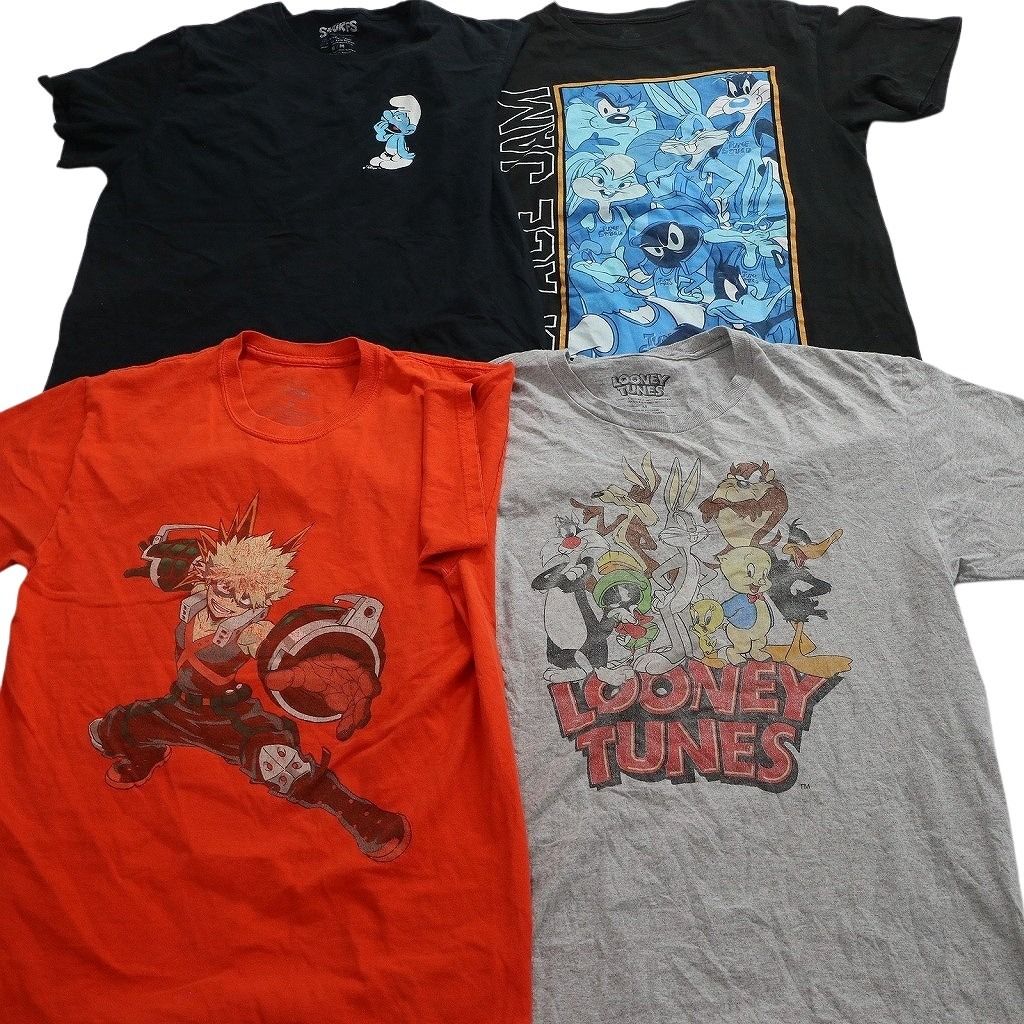 古着卸 まとめ売り キャラクター Tシャツ 16枚セット ( メンズ M ) 鬼滅の刃 NARUTO 呪術廻戦 ミニオンズ 中古 古着 NF6787 古着卸 まとめ売り キャラクター Tシャツ 16枚セット ( メンズ M ) 鬼