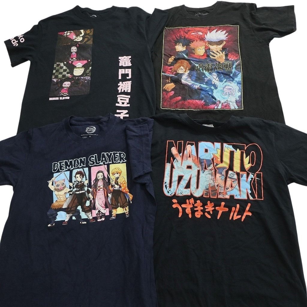 遊助　グッズ　Tシャツ　まとめ売り　12枚セット 古着卸 まとめ売り キャラクター Tシャツ 16枚セット ( メンズ M ) 鬼