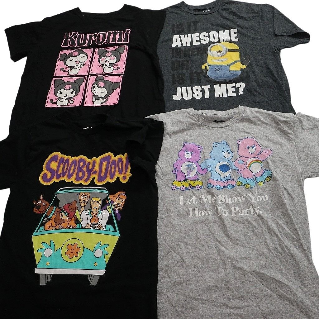 古着卸 まとめ売り キャラクター Tシャツ 16枚セット ( メンズ M ) 鬼