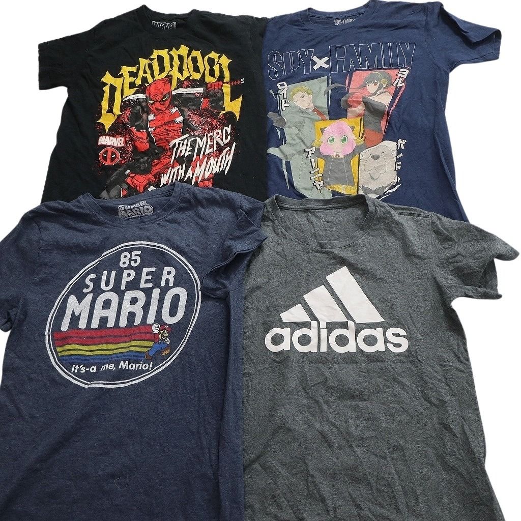 古着卸 まとめ売り キャラクター Tシャツ 16枚セット ( メンズ S ) スターウォーズ ルーニーテューンズ アイアンマン 中古 古着 NF6791