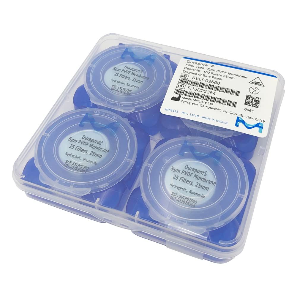 新品 Merckデュラポア(R) メンブレン(親水性) 5μm×φ25mm 100枚入 SVLP02500 /2-3041-04