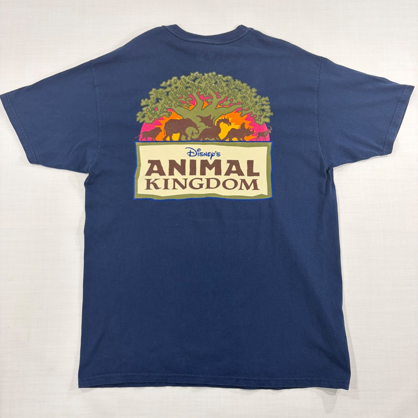 【希少/90s】 WDWサファリプー Tシャツ アニマルキングダム M 希少】90s USA製 ディズニー アニマルキングダム Tシャツ XL 紺【1260