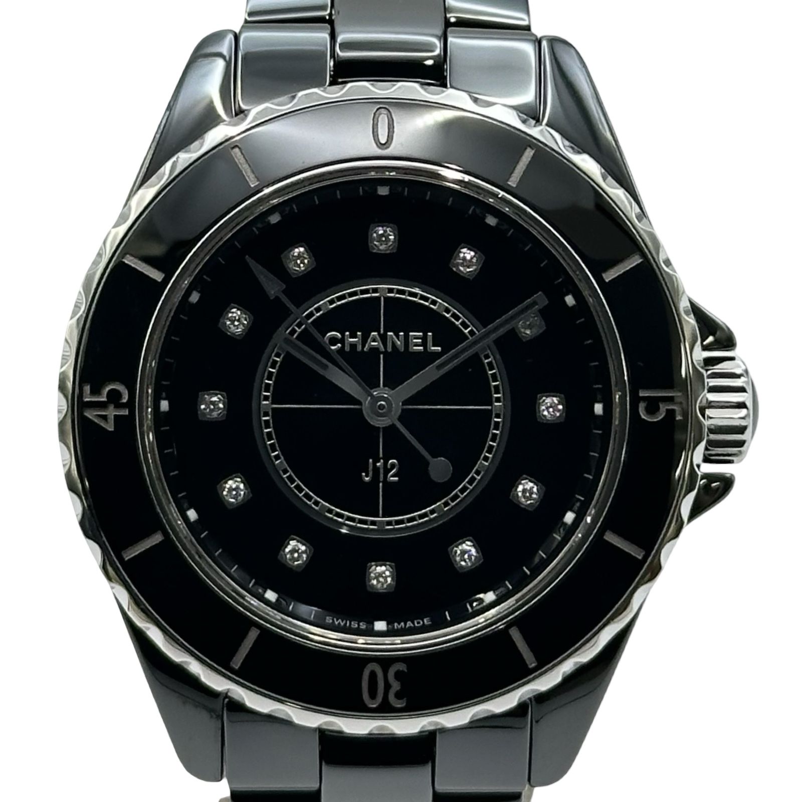 シャネル CHANEL J12 33MM H5701 ブラック セラミック/ステンレススチール クオーツ ユニセックス 腕時計