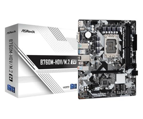 ASRock マザーボード B760M-HDV/M.2 D4 Intel 第12・13世代 CPU ( LGA1700 )対応 B760チップセット DDR4 Micro ATX 【国内正規代理店品】Ju