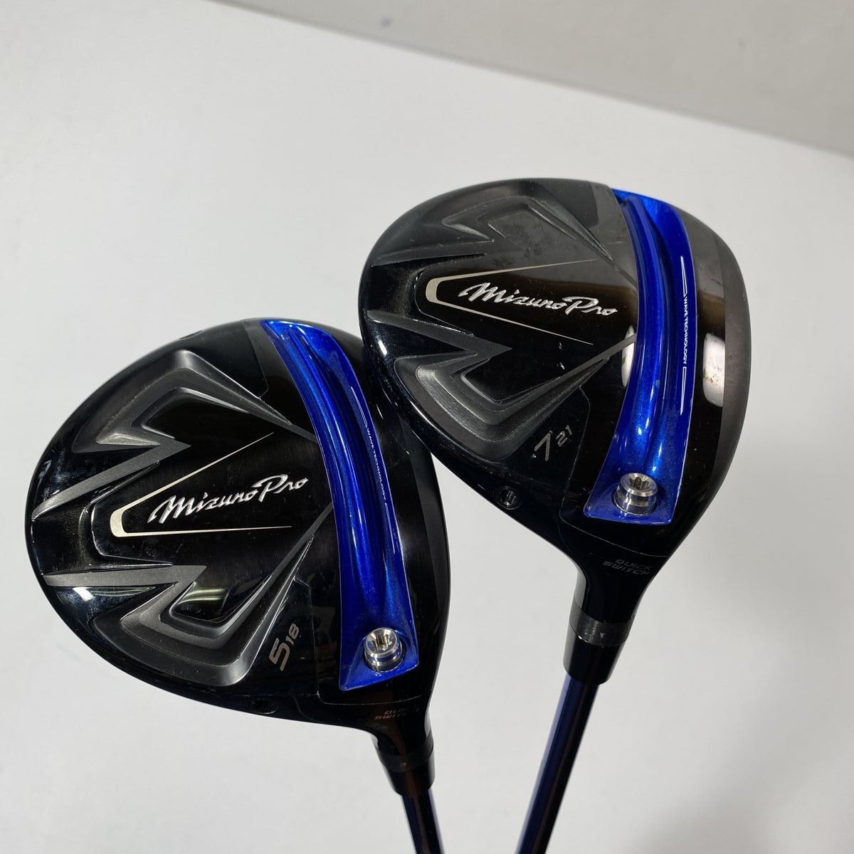 ミズノ Mizuno Pro 2019モデル フェアウェイウッド２本セット 5w-18° / 7w-21° 男性右利き 純正カーボン flex X BBL0610/大4994