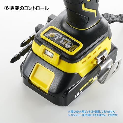 YOIbuy PRO 充電式 コンパクト ドライバドリル 18V 互換 六角ビット用クィックチャック使用 ドリルドライバー 高出力 ブラシレスモータ搭載 maxトルク70Nm 振り回る保護機能(APC機能)搭載 ターボモード付き Max回転数 d9c5b31f YOIbuy PRO 充電式 コンパクト ドライバドリル 18V 互換 六角ビット用クィックチャック使用 ドリルドライバー 高出力 ブラシレスモータ搭載 maxトルク70Nm 振り回る保護機能(APC機能)搭載 ターボモード付き Max回転数 d9c5b31f