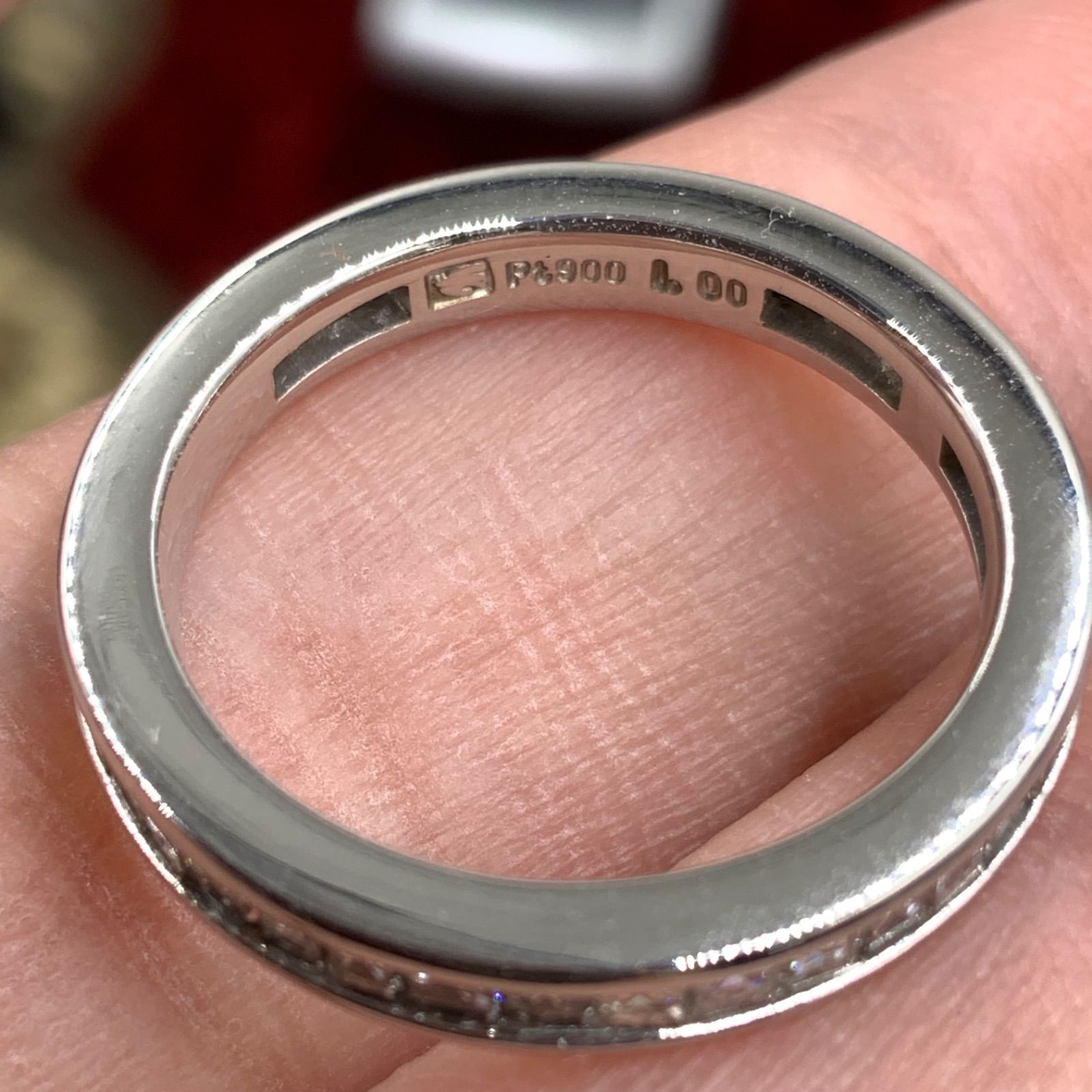 セイコージュエリー pt900 フルエタニティリング 4.5g 1ct 約9号