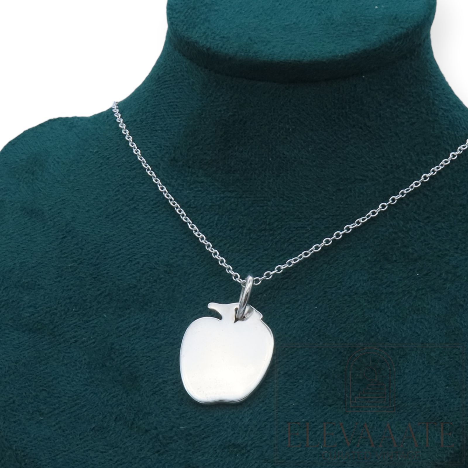 美品 Tiffany&Co. ティファニー リンゴ シルバー ペンダント 
