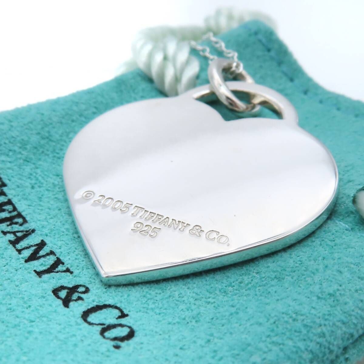 極希少 美品 Tiffany&Co. ティファニー ラージ ハート 1837 シルバー 