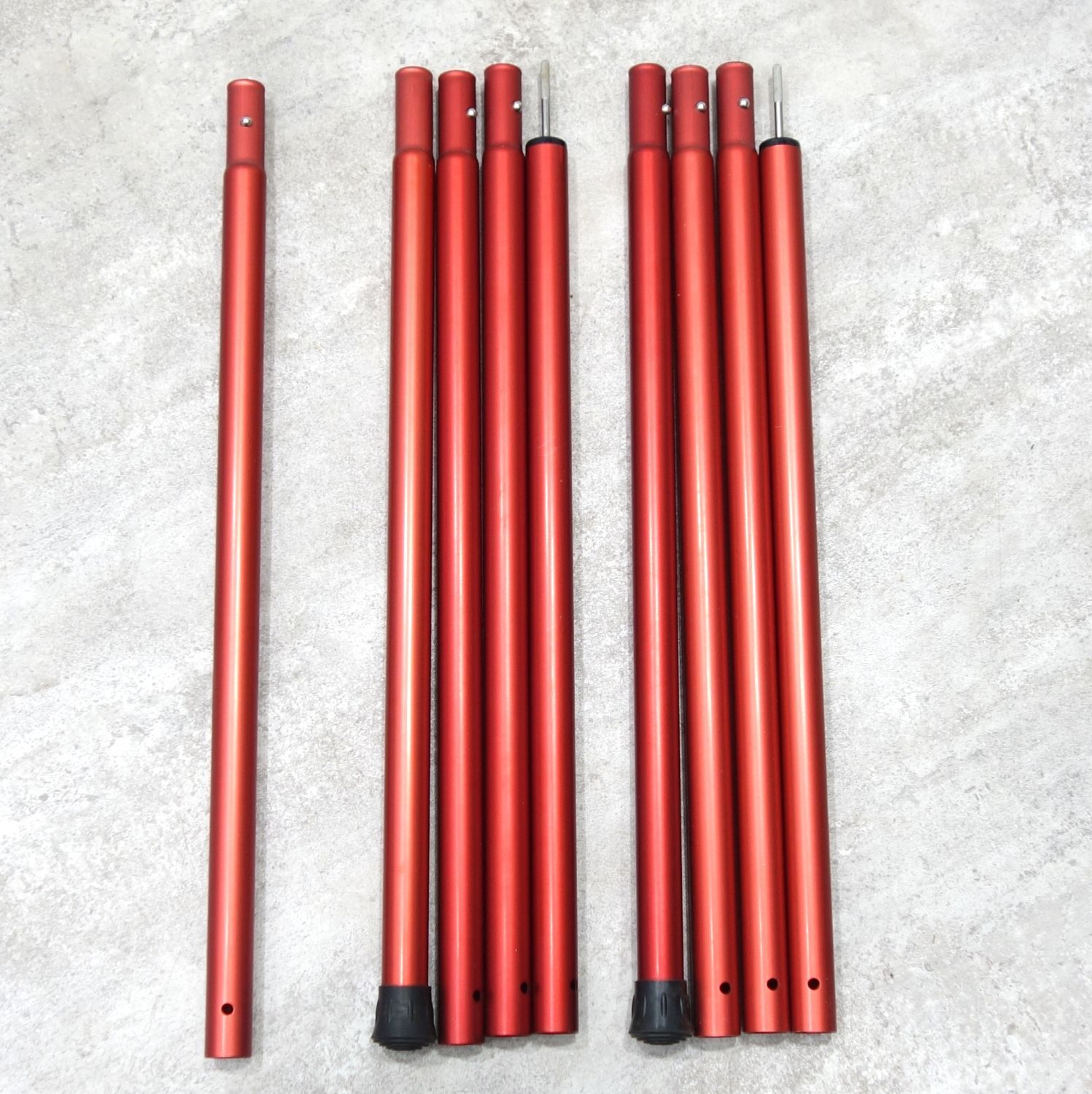 美品 スノーピーク snowpeak タープポール ウイングポールレッド 240