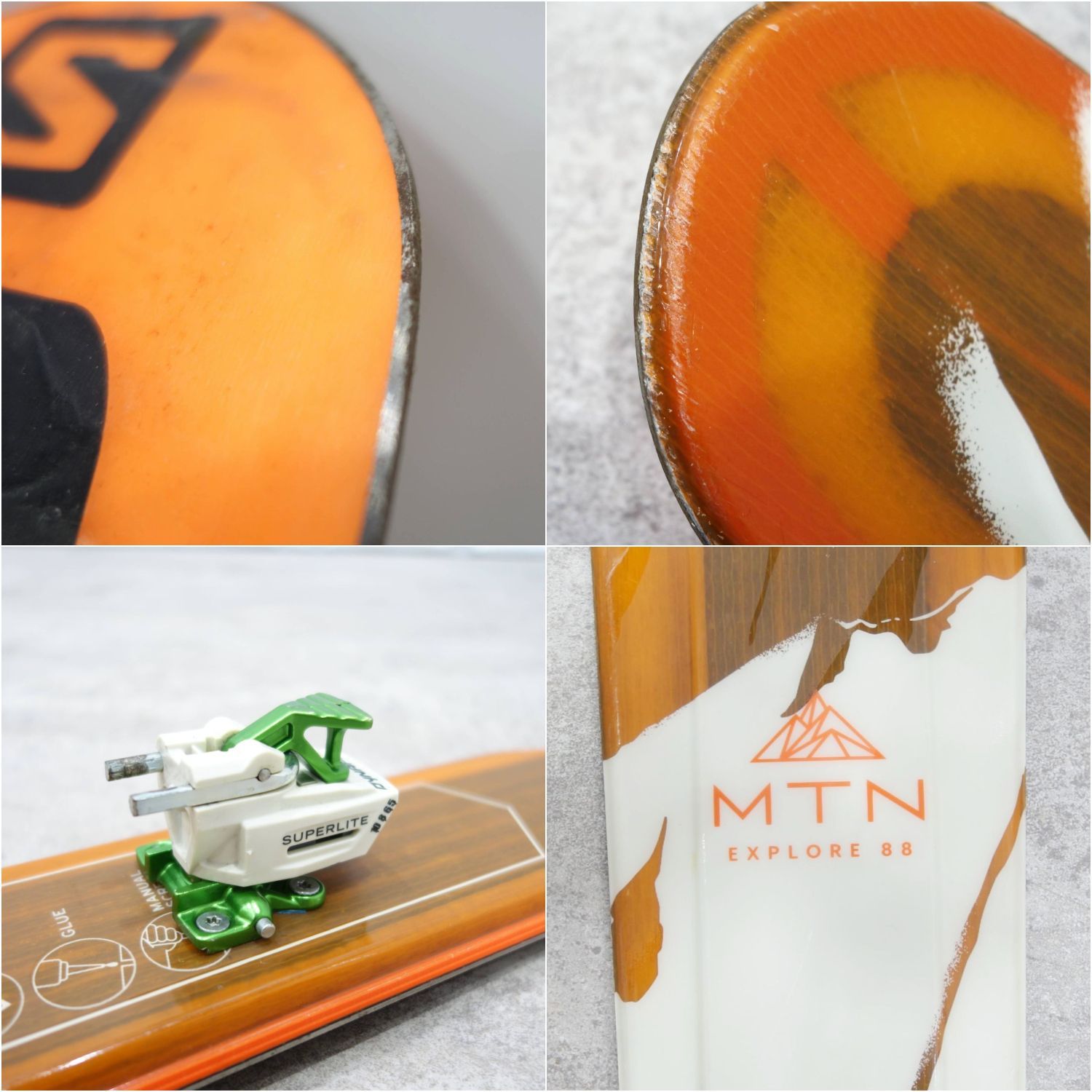 美品 サロモン SALOMON 山スキー MTN EXPLORE88 177 ビ - メルカリ