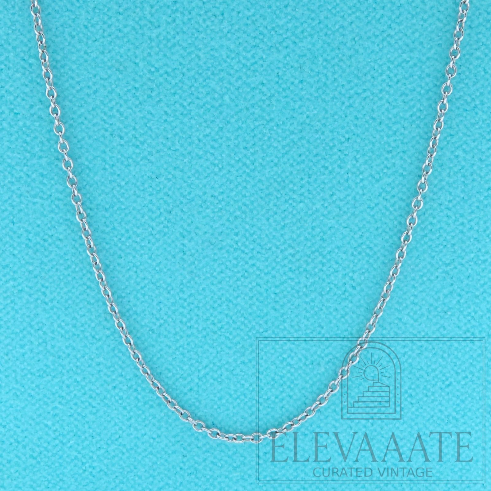 美品 Tiffany&Co. ティファニー プラチナ ネックレス チェーン 41㎝ Pt950 EX190
