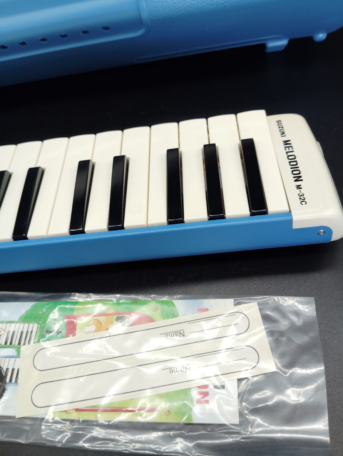 スズキ メロディオン M-32C 鍵盤ハーモニカ アルト 32鍵盤 ブルー 青